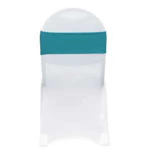 (10 Pack) Spandex Chair Bands in Teal