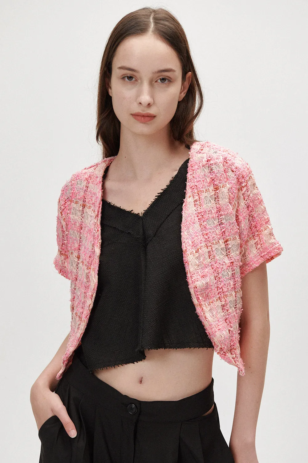 Allira Tweed Cropped Jacket