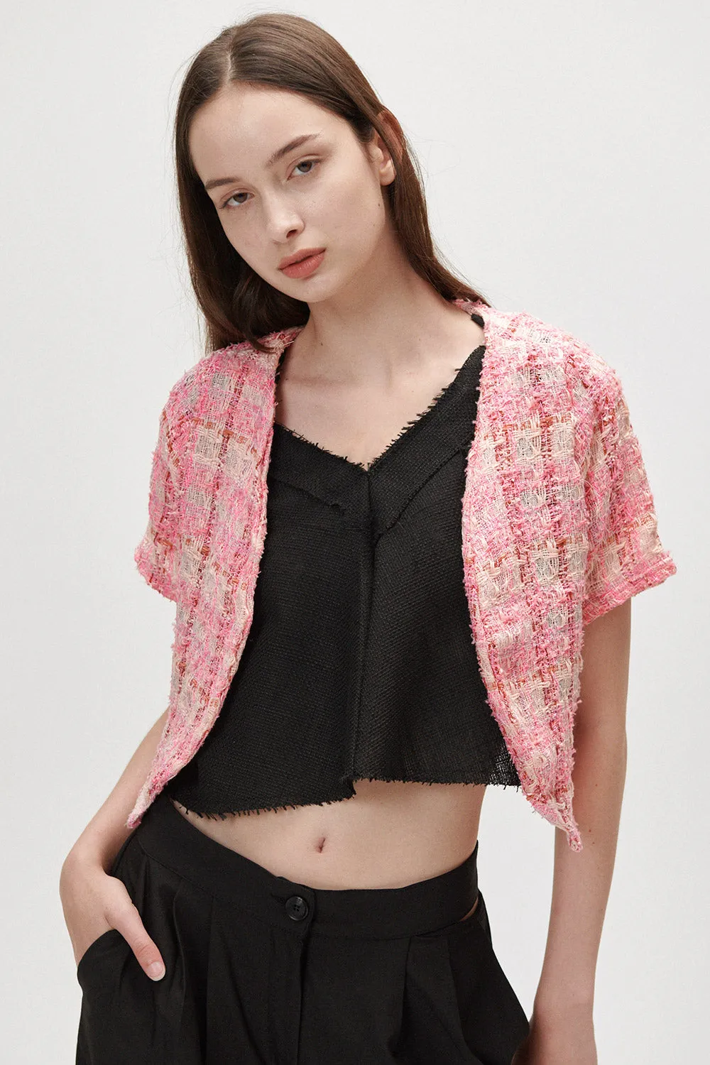 Allira Tweed Cropped Jacket