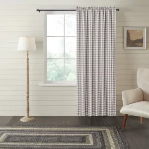 Annie Buffalo Grey Check Blackout Panel 84x50