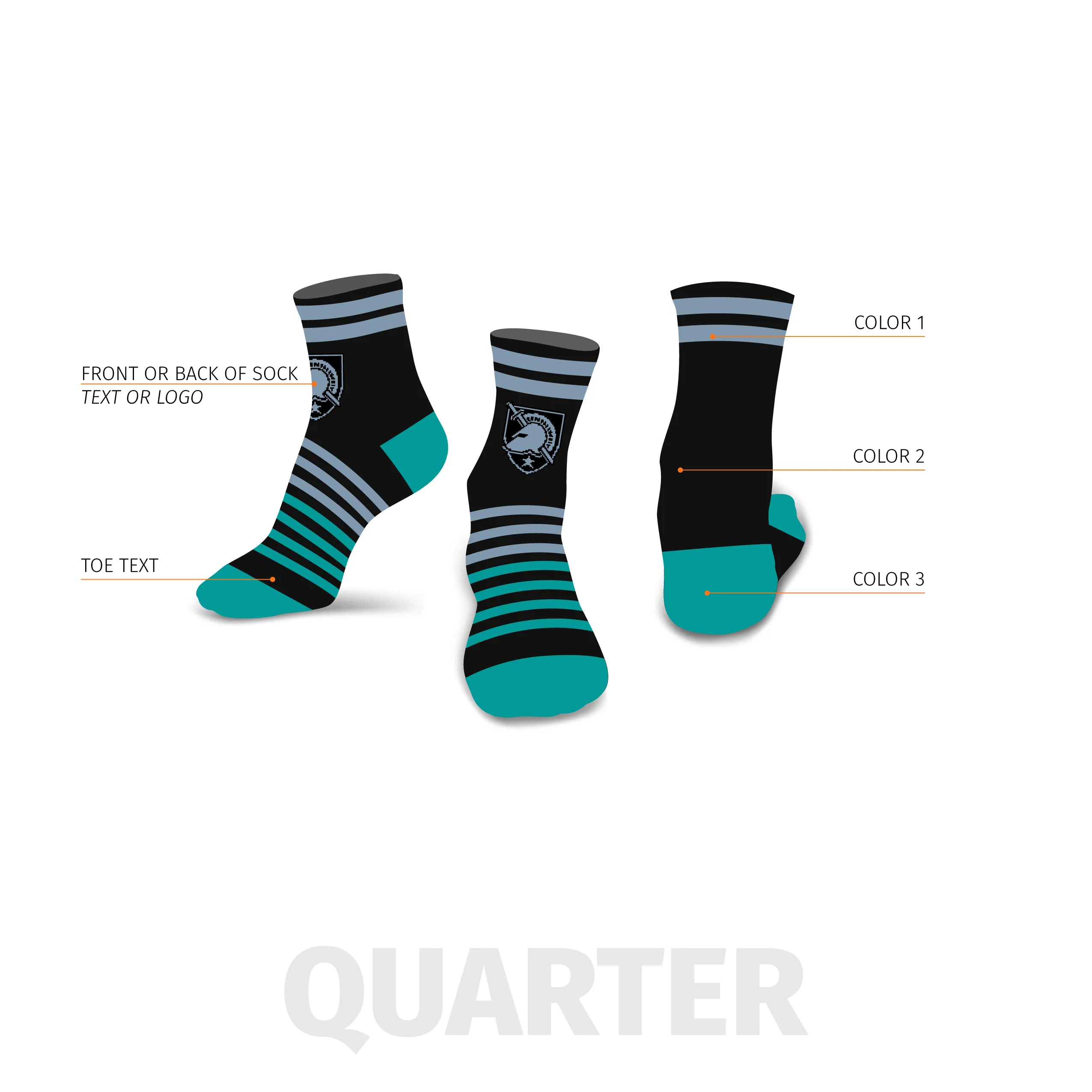 Argo Custom Quarter Sock