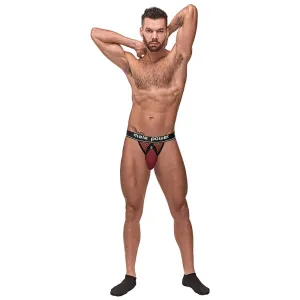 Cock Pit Net Cock Ring Jock - S/ M - Burgundy