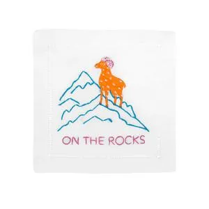 Cocktail Napkin On the Rocks