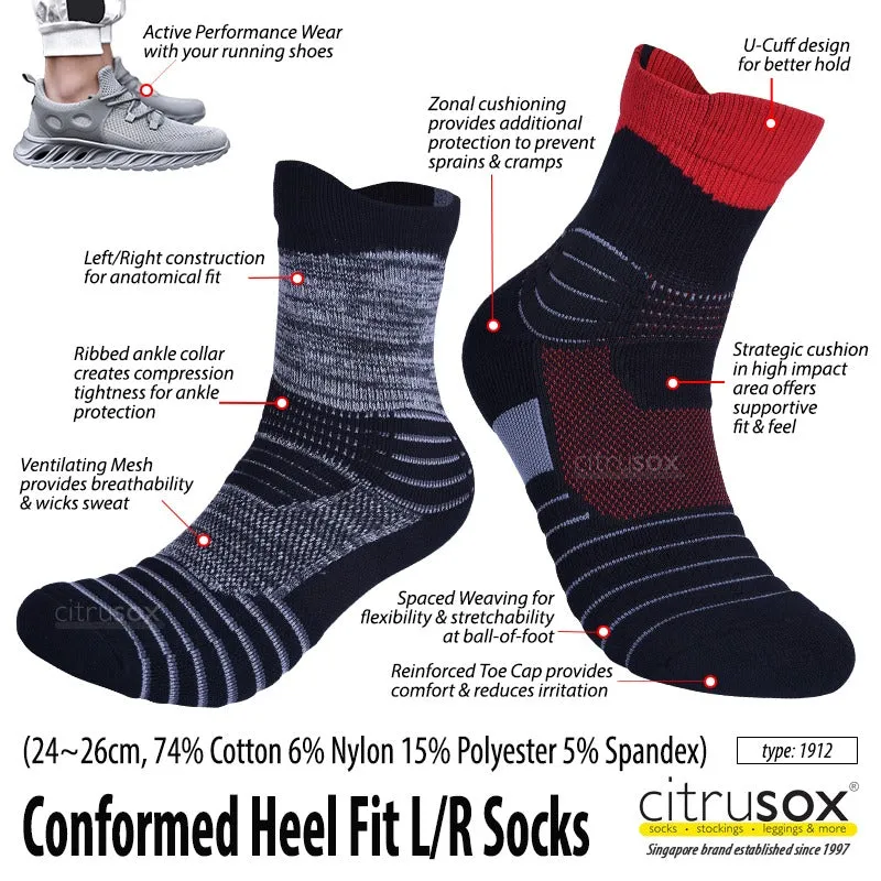 Conformed Heel Fit Left-Right Socks