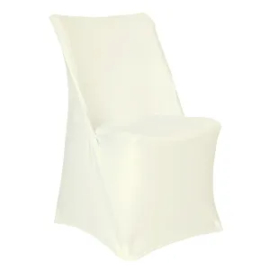 Contemporary Lifetime Spandex Folding Chair Cover - Ivory