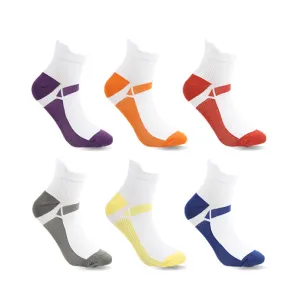 Cycling Running Outdoor Short Tube Sports Compression Socks - 6 Pairs