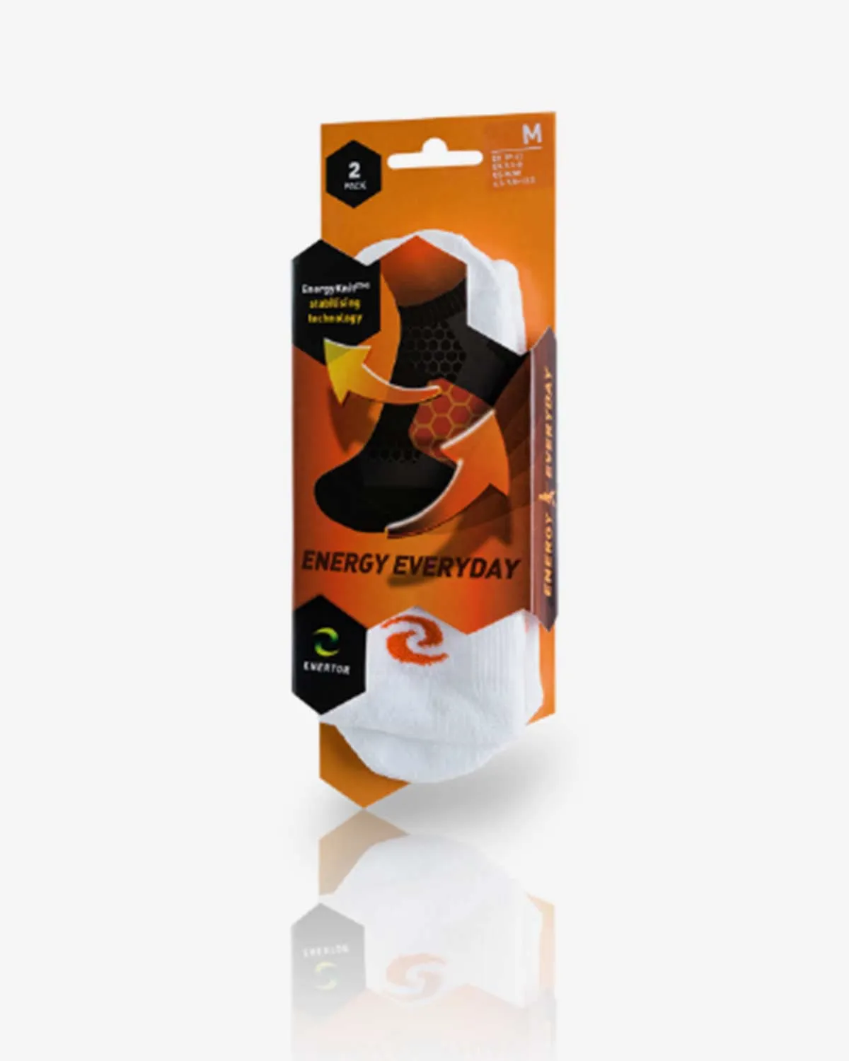 Energy Everyday Socks (2 Pairs) White