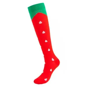 Giant Strawberry Knee High Socks