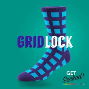 Grid Lock - Bamboo Socks