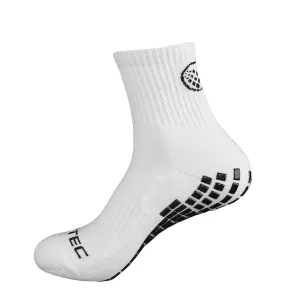 Half Length Grip Socks White