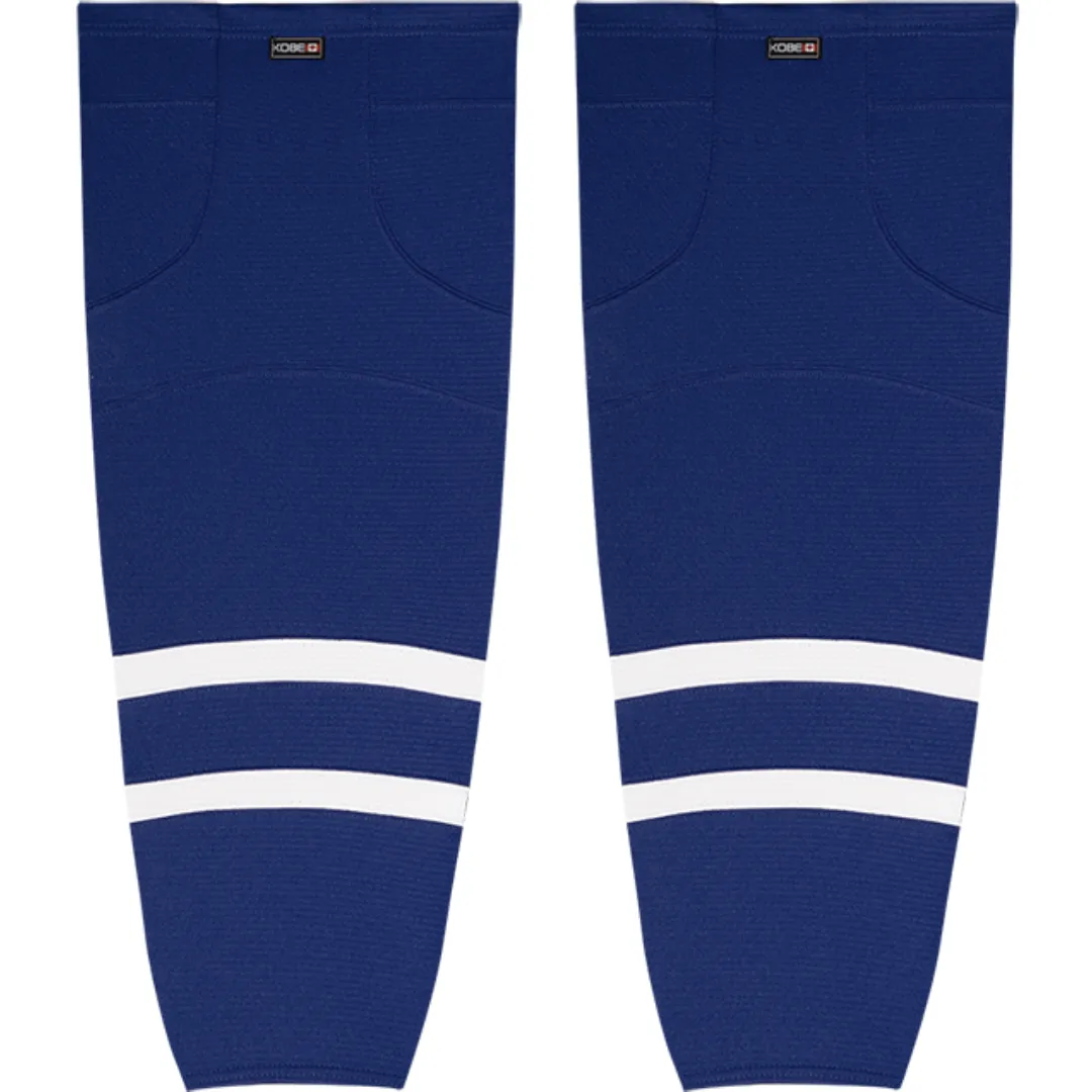 Kobe Sportswear K3GS93A Pro Series Toronto Maple Leafs Royal Blue Mesh Ice Hockey Socks