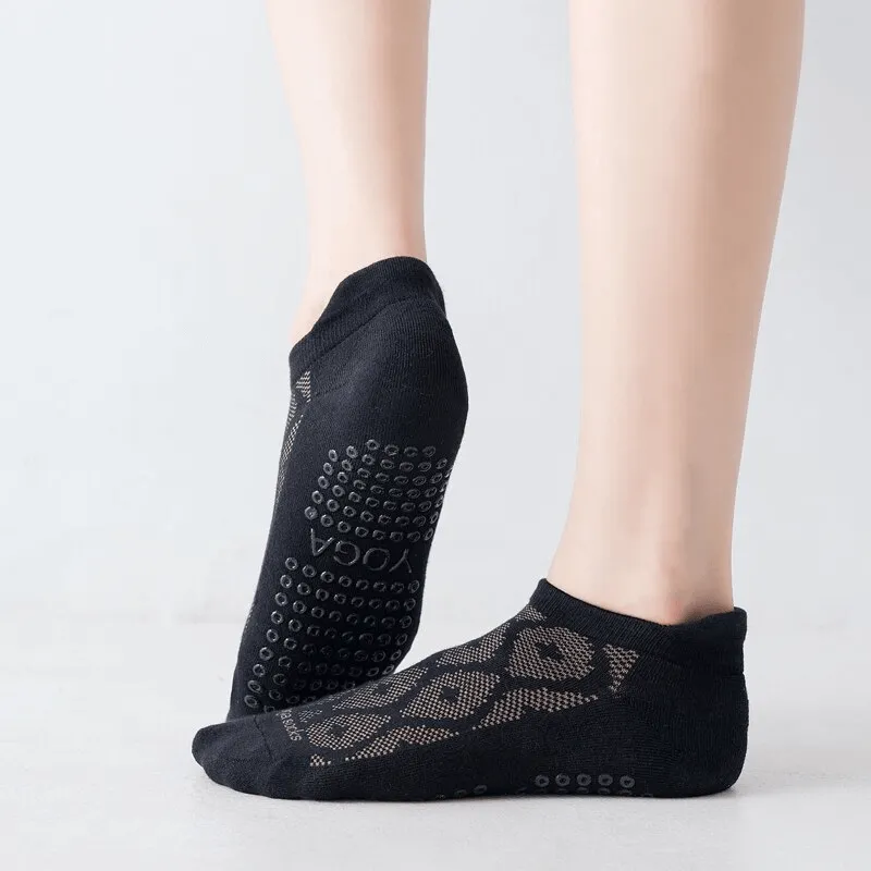 Ladies Breathable Anti-Slip Cotton Pilates Socks / Casual Sports Socks - SF1435