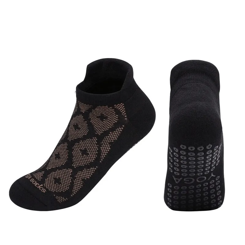 Ladies Breathable Anti-Slip Cotton Pilates Socks / Casual Sports Socks - SF1435