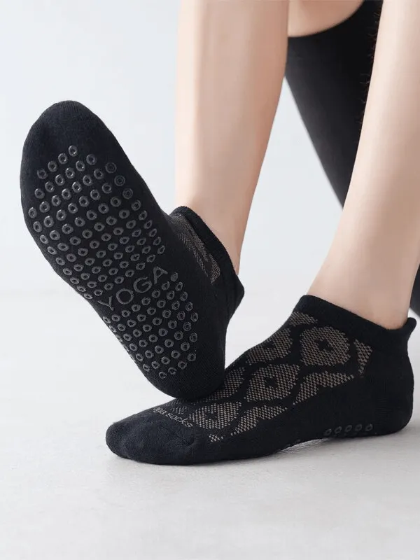 Ladies Breathable Anti-Slip Cotton Pilates Socks / Casual Sports Socks - SF1435