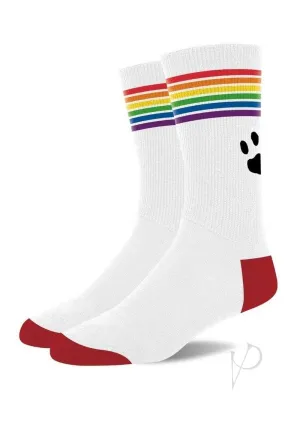 Prowler Pride Socks Wht/rnbw