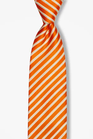 Racecar Orange Striped Tie