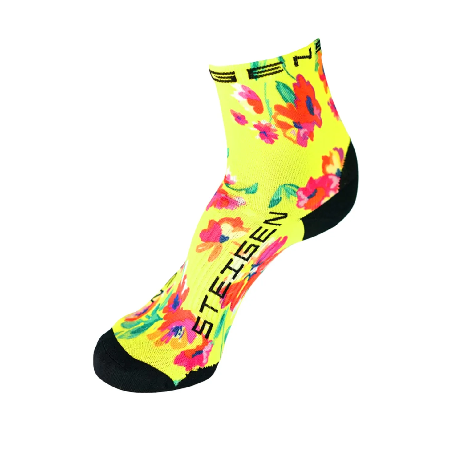 Steigen Running Socks 1/2 Crew - Floral