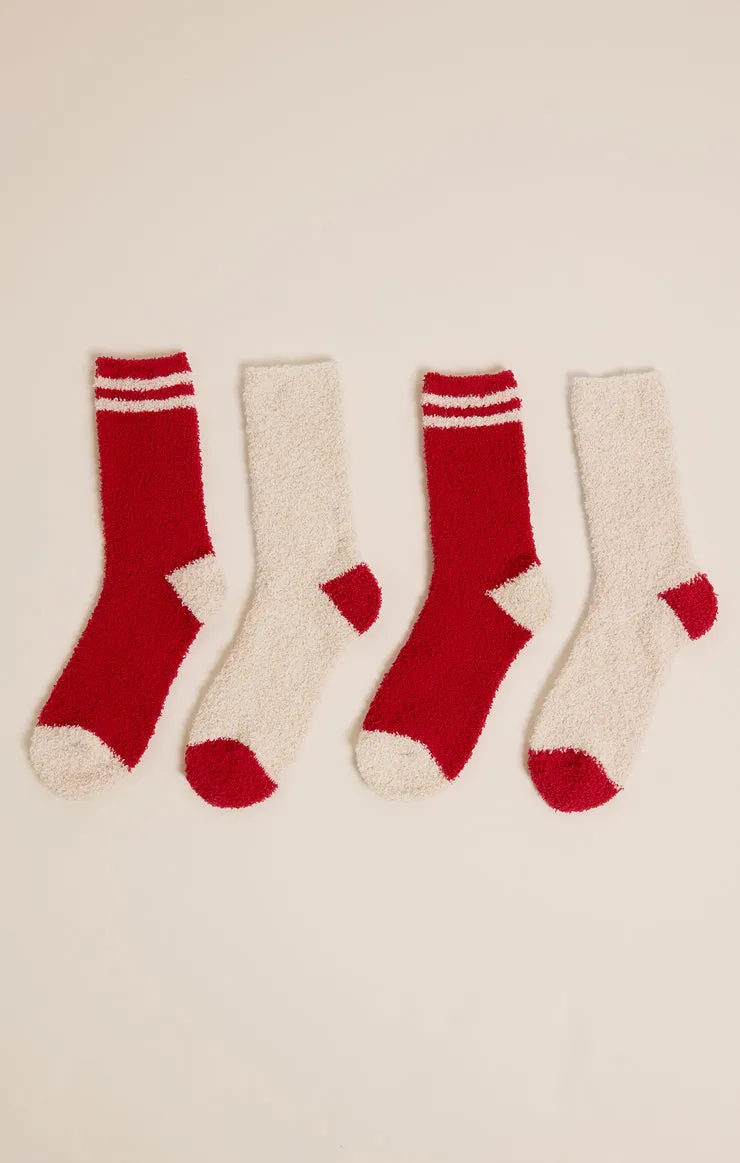 Z-Supply 2-Pack Apres Socks - HAUTE RED